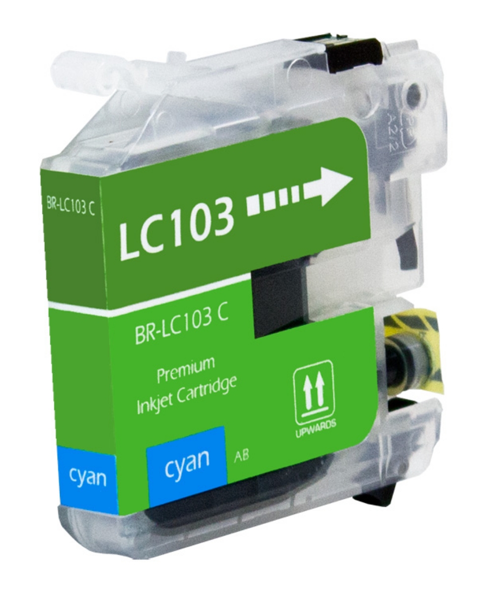 Picture of Compatible LC101C Super High Yield Cyan Ink Cartridge (600 Yield)