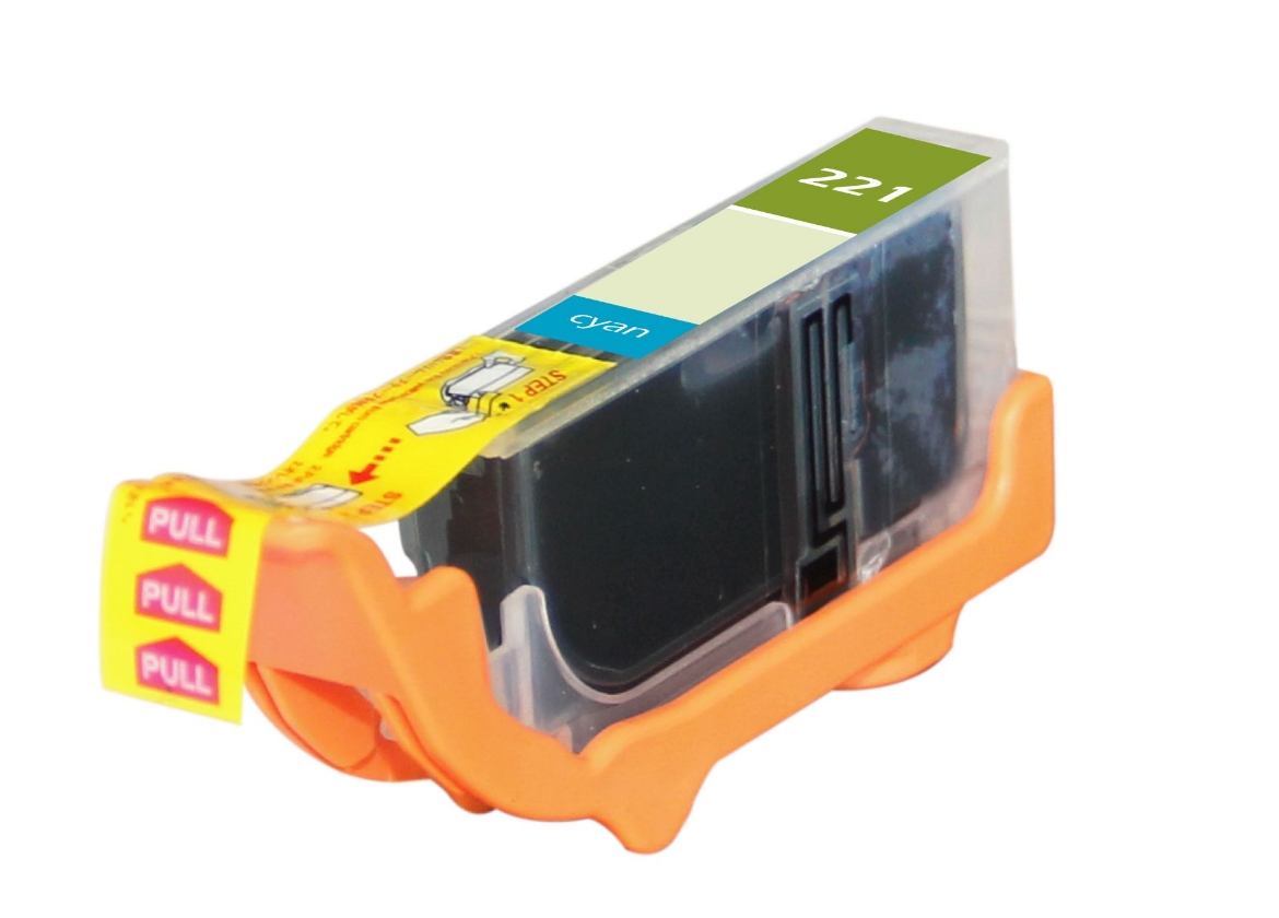 Picture of Compatible 2947B001 (CLI-221C) Cyan Ink Cartridge (420 Yield)