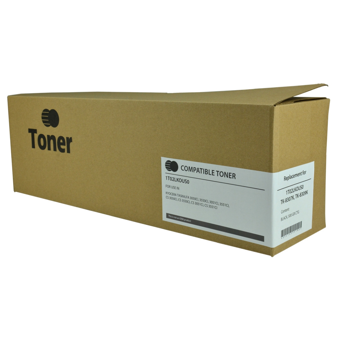 Picture of Compatible 1T02LKOUS0 (TK-8307K) Black Toner Cartridge (25000 Yield) (TAA Compliant)