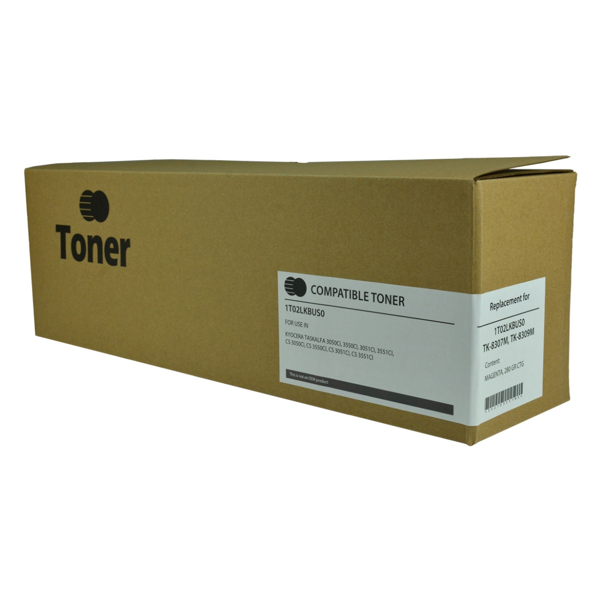 Picture of Compatible 1T02LKBUS0 (TK-8307M) Magenta Toner Cartridge (15000 Yield) (TAA Compliant)